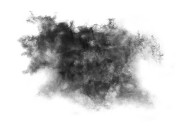 istock Textured Smoke,Abstract black,isolated on white background 1433723134