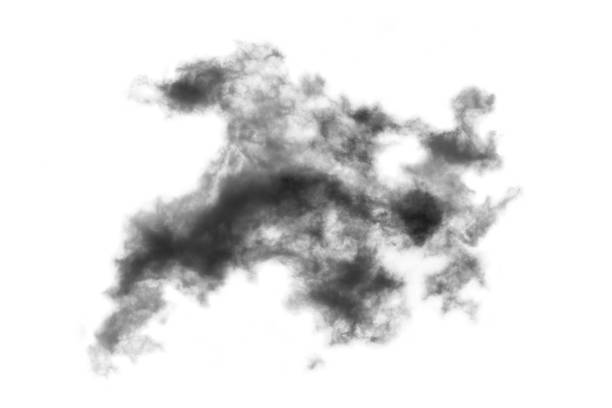 istock Textured Smoke,Abstract black,isolated on white background 1433724096