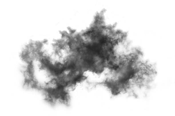 istock Textured Smoke,Abstract black,isolated on white background 1433725082