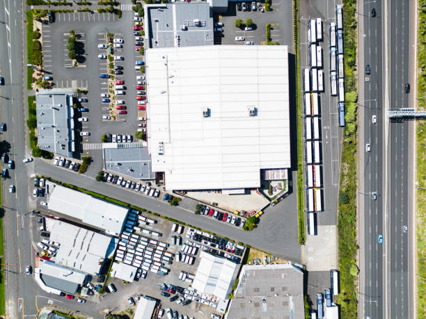 istock Aerial view of parking lot. 1433725827