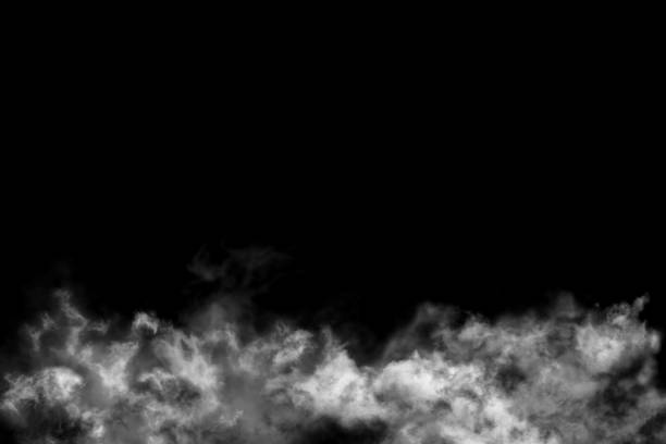 istock Textured cloud,Abstract black,isolated on black background 1433726705