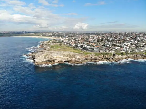 Maroubra coast, Sydney Australia with lots of rock formations