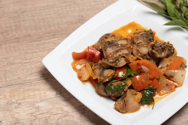 istock Anadara granosa stir-fried chili paste. Spicy Thai food. 1433745009