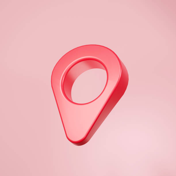 istock 3d rendering of map pin icon on clean background for mock up and web banner. Cartoon interface design. minimal metaverse concept. 1433748639