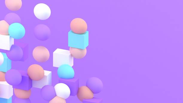istock 3d lines background. Abstract wallpaper. Geometric shapes. Trendy modern illustration. 3d rendering. Poster backdrop. Colorful poster backdrop. Minimal style. 1433754237