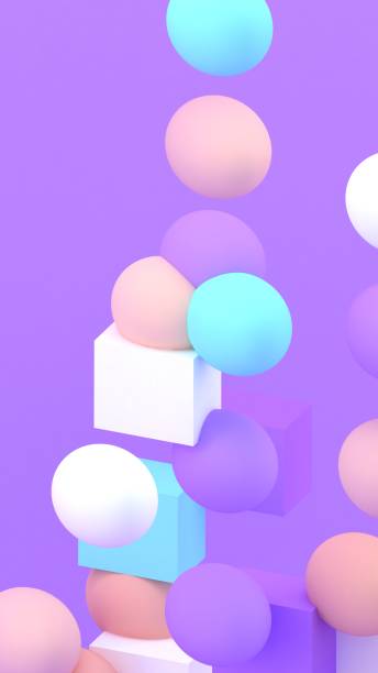 istock 3d lines background. Abstract wallpaper. Geometric shapes. Trendy modern illustration. 3d rendering. Poster backdrop. Colorful poster backdrop. Minimal style. 1433754244