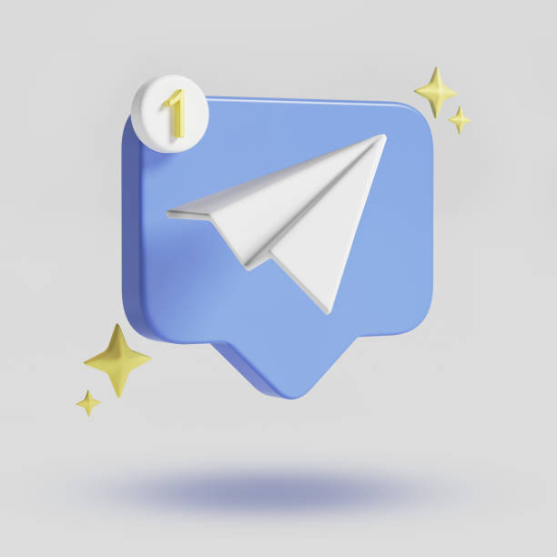 istock blue paper plane mail icon with bell notification for new message on pastel background.3d render 1433765085