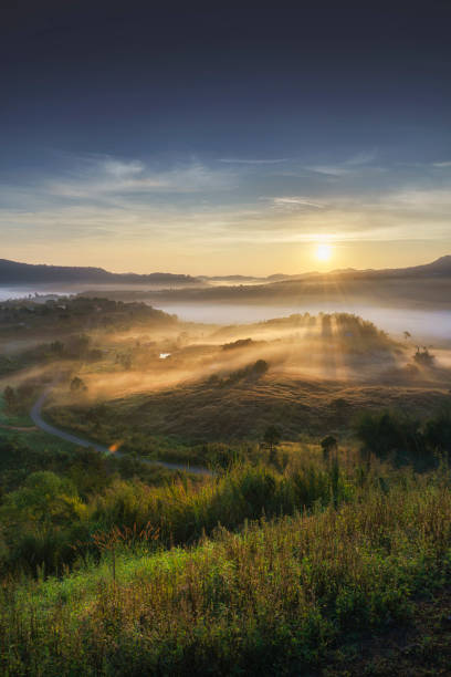 istock Beautiful scenery during sunrise at Khao Kho District, Phetchabun Province 1433766588
