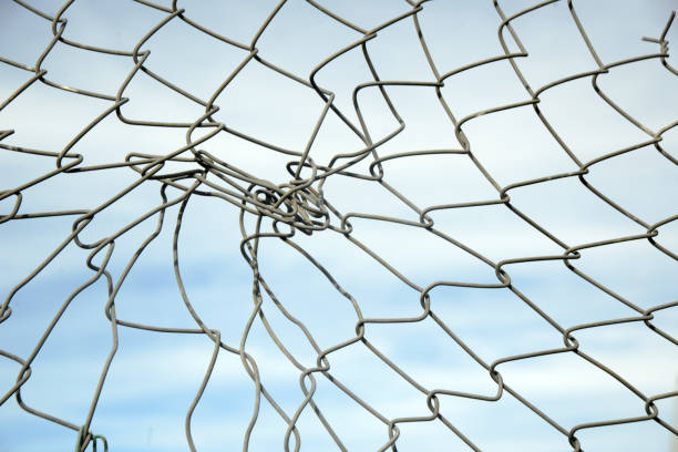 istock industrial background of twisted fence wire 1433774005