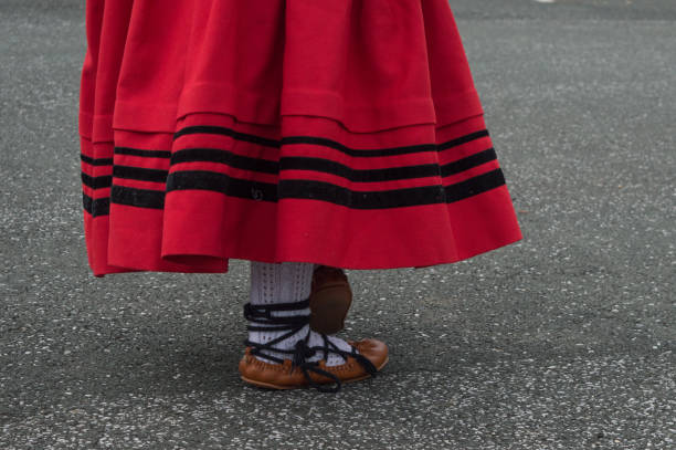 Basque dance in traditional dress
