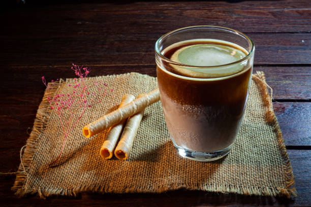 istock Coffee on vintage wooden table. 1433783780