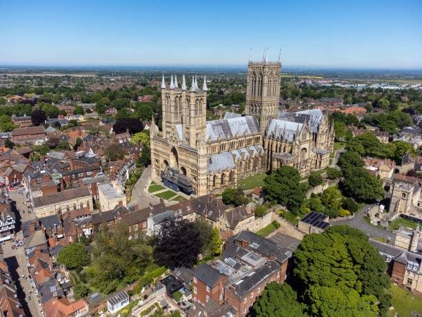 istock Beautiful view of a Lincoln Cathedral building 1433785695