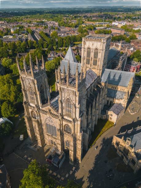 istock Top view of a York Minster Cathedral during the evening 1433785703