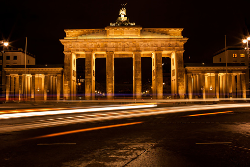 Long exposure of the Brandenburg Gate