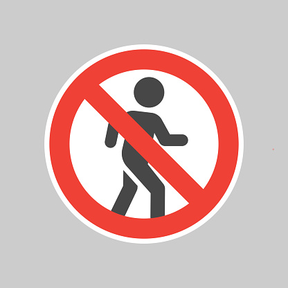 Do not enter vector restriction sticker