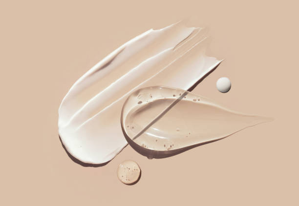istock cosmetic smears cream texture on pastel background 1433796654