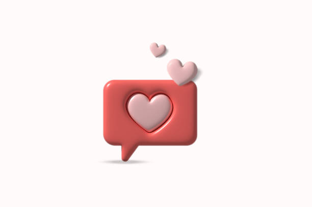 istock Heart and love icon social media concept 1433803436