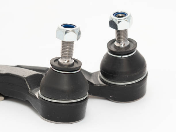 istock Car track rod end steering joint isolated against a white background. Spare part 1433811129