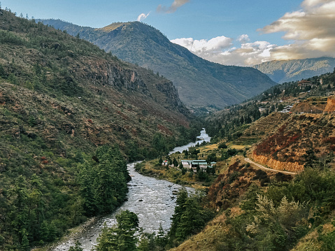 Valley view at Thimphu, Bhutan