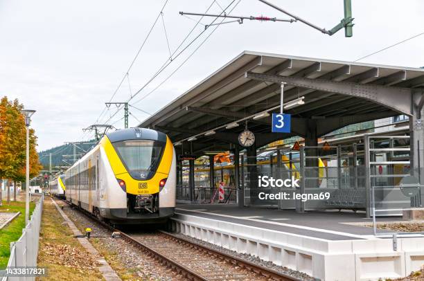 Deutsche Bahn Odeg Double Decker Regional Train Stock Photo - Download Image Now - Railroad Station, Titisee, Train - Vehicle