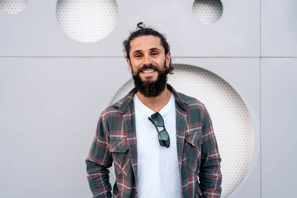 istock Happy Hipster Man Portrait 1433834509