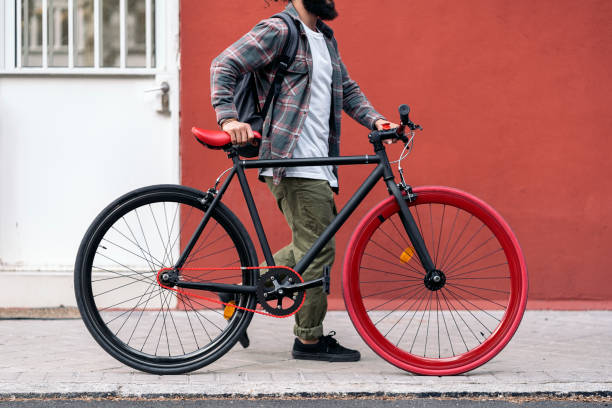 istock Man Riding Cool Bike 1433834610