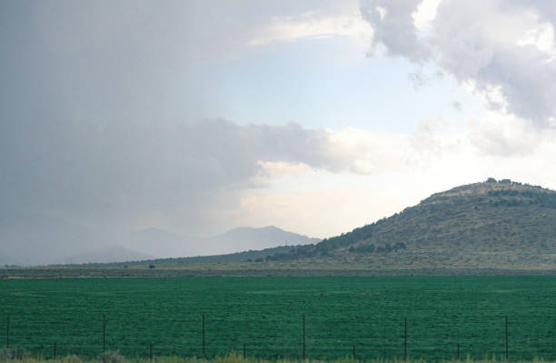 istock Mountain and landscape, stormy skies 1433847271