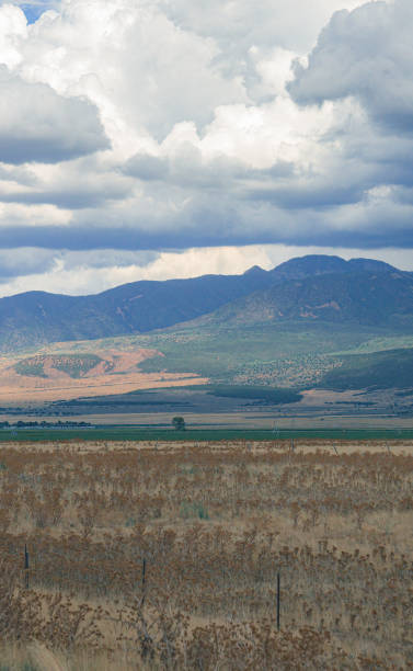 istock Mountain and landscape, stormy skies 1433847520