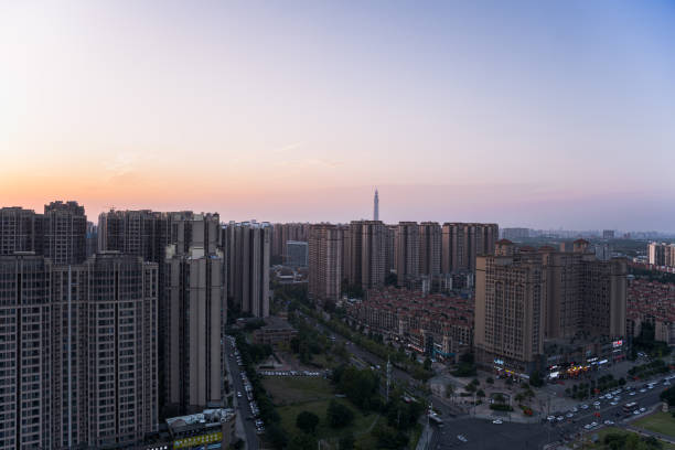 istock Sunset and dusk in Chengdu 1433847923