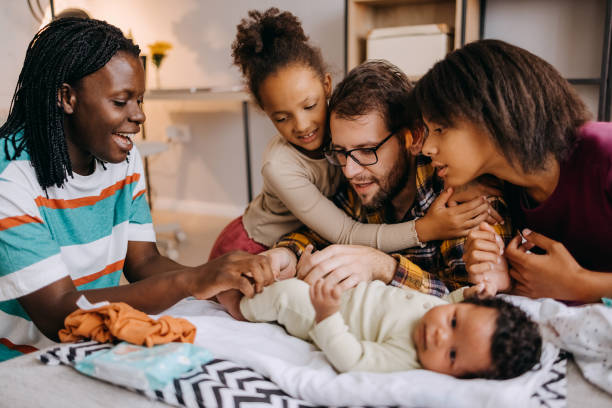 jesteśmy szczęśliwą rodziną - large family zdjęcia i obrazy z banku zdjęć