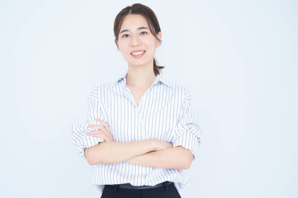 istock business woman and white background 1433857351