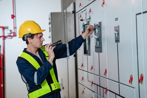istock A team of experts checked at the electrical switchboard and check the integrity of the system in the control room. 1433858666