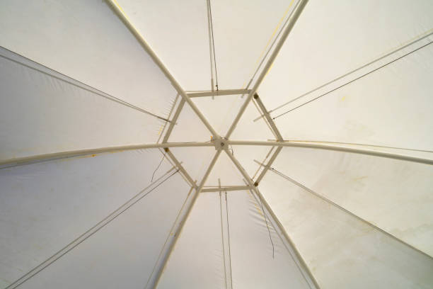istock Under umbrella and steel struction composition for bckground 1433860473