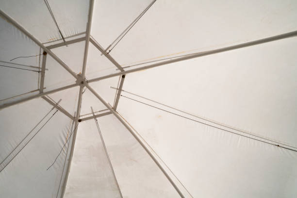 istock Under umbrella and steel struction composition 1433860493