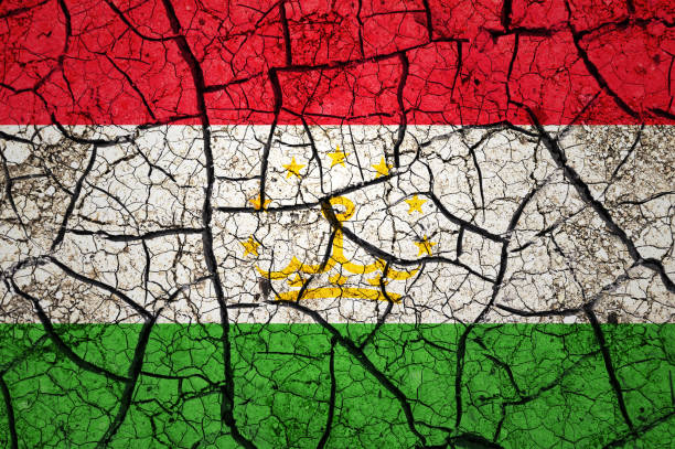Country with drought concept. Water problem. Dry cracked earth country.