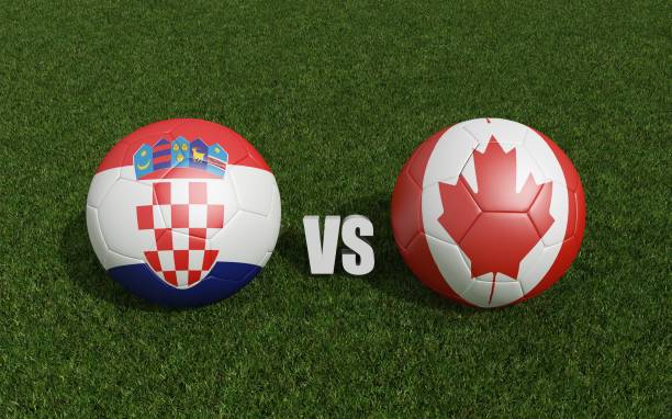 Croácia e escócia na fase de grupos. ilustração vetorial de jogos de  futebol de 2020