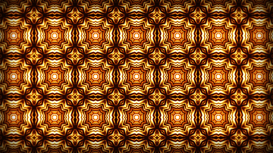 An image in which patterns repeat like a mandala or kaleidoscope