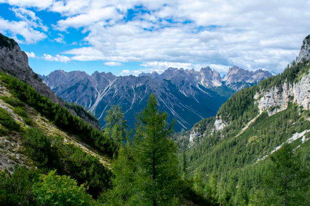 Mountains in Forni di Sotto (Udine - Friuli Venezia Giulia) stock photo