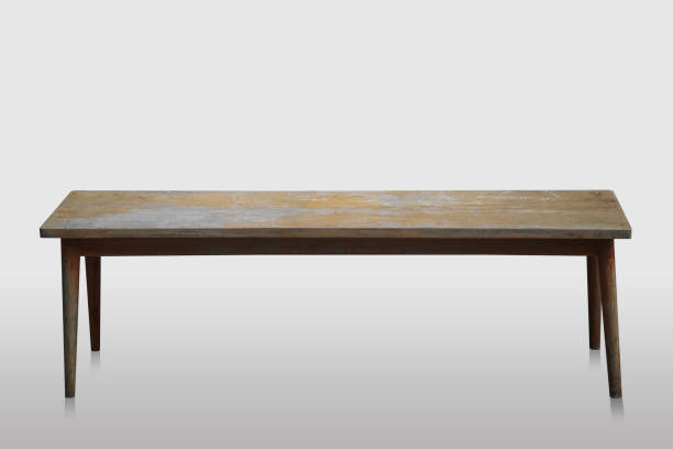 istock old and dirty brown wooden couch on white and grey background, comfortable, object, decor, fashion, copy space 1433871041