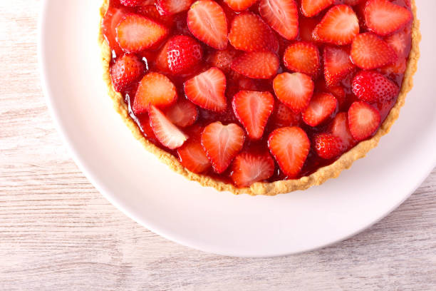 istock Strawberry tart with jelly berry 1433872599