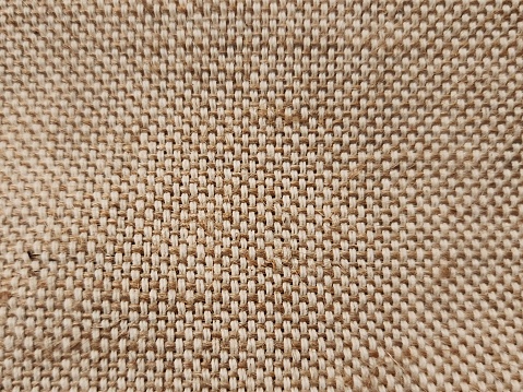 Hemp pattern on the bag close up.