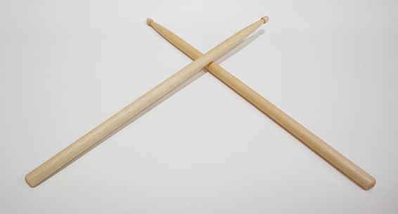 drumsticks isolated with white background