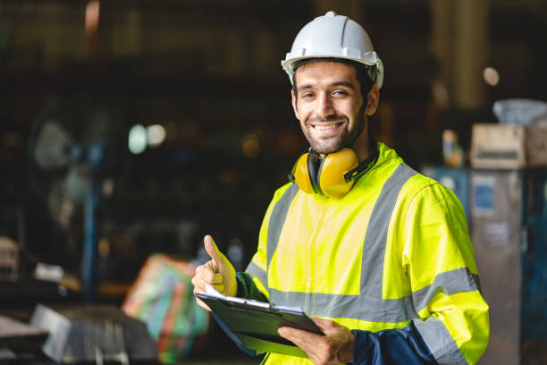 istock professional technician engineer with safety hard hat working to maintenance construction equipment in industrial factory, inspection man having manufacturing occupation job of production technology 1433878739