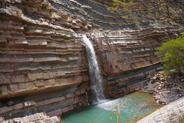 istock Geologic formation with a waterfall around Maragua crater (Sucre, Bolivia). 1433890660