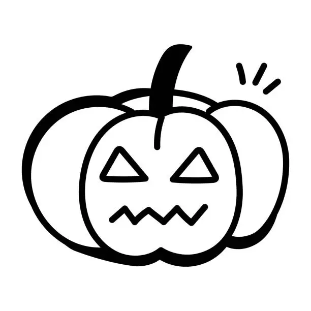 Vector illustration of Halloween Pumpkin