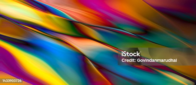 istock Abstract background of paint in multi colorful effects 1433903726