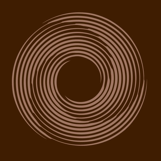 나선형 동심 패턴 - design element circle computer graphic coffee stock illustrations