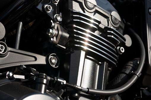Part of motor cycle engine