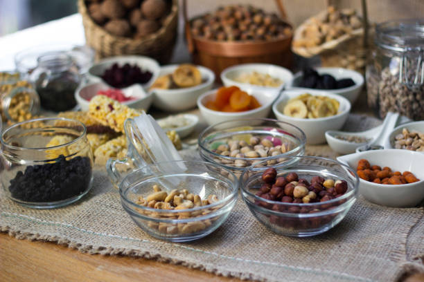 istock Bar with granola, dried fruits and nuts 1433911529