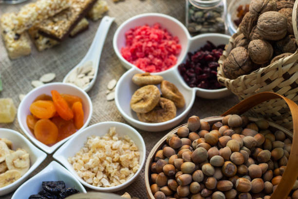 istock Bar with granola, dried fruits and nuts 1433911942